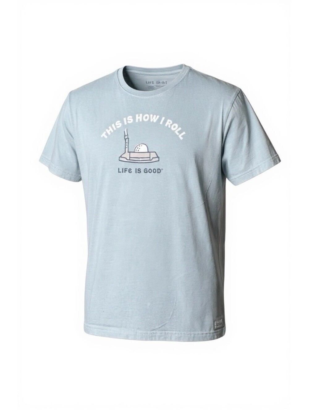 Life is Good Golf Graphic T Shirt Men’s L Blue This Is How I Roll Vacay Tee
